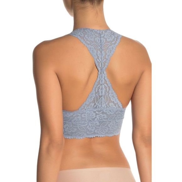 Free People Galloon Racerback Bralette Gray Size L - Picture 2 of 4
